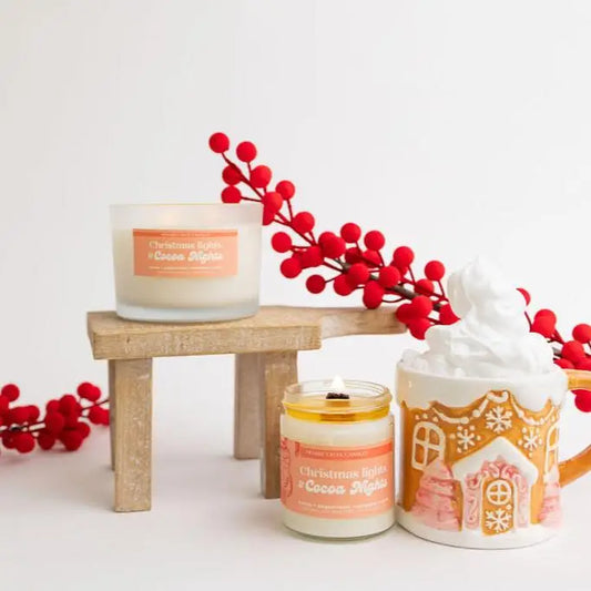 Christmas Lights & Cocoa Nights Soy Wax Holiday Candle