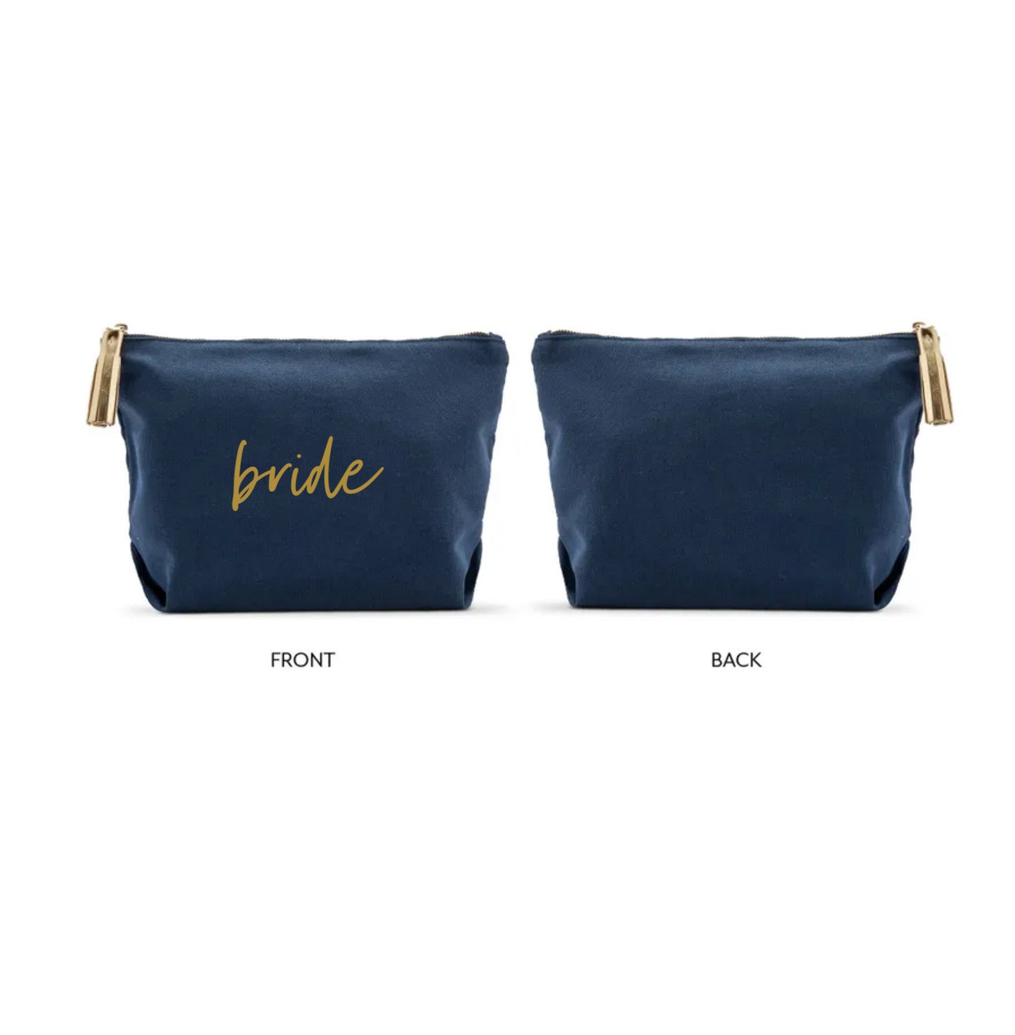 Makeup Bag- Bride Script