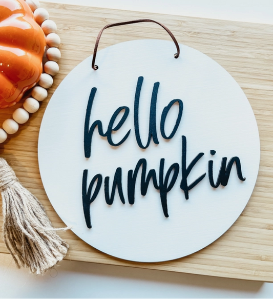 Hello Pumpkin Mini Round