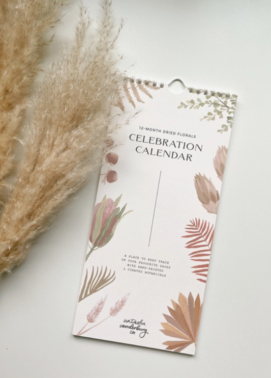 Dried Florals Celebration Calendar