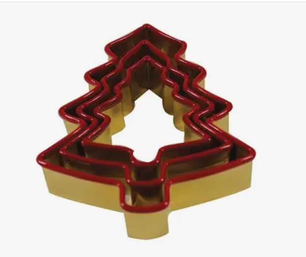 Christmas Trees Gold/Red Cookie Cutters