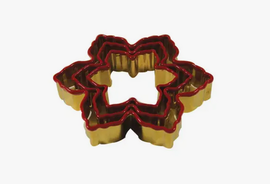 Snowflakes Gold/Red Cookie Cutters