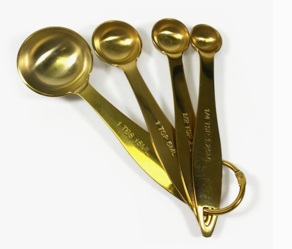 Measuring Spoons, Gold