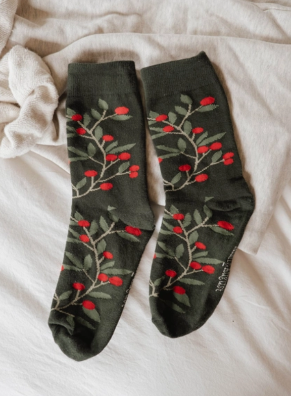 Winter Berries Socks