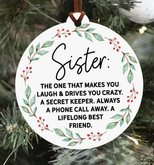 Sister Ornament