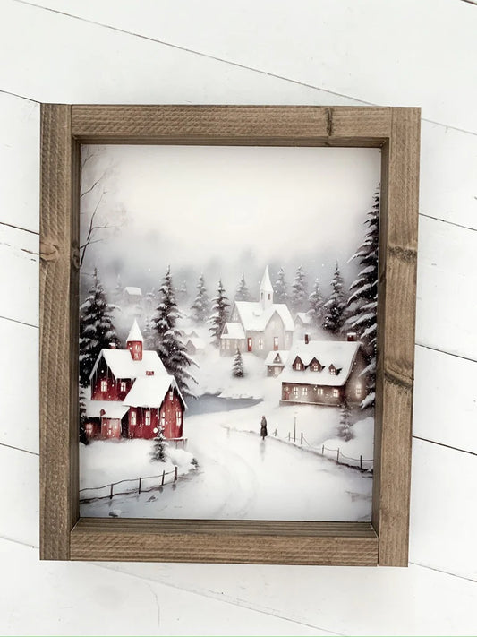 Christmas Village Print