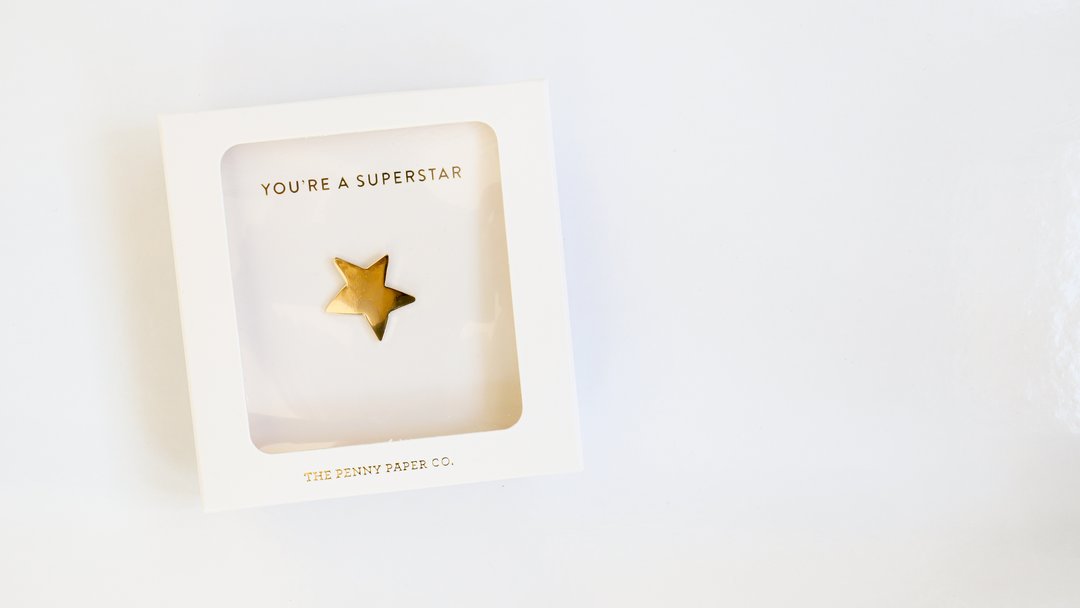 You're A Superstar, Gold Star Enamel Pin Boxed Set