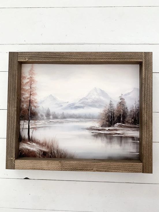 Winter Mountain Print