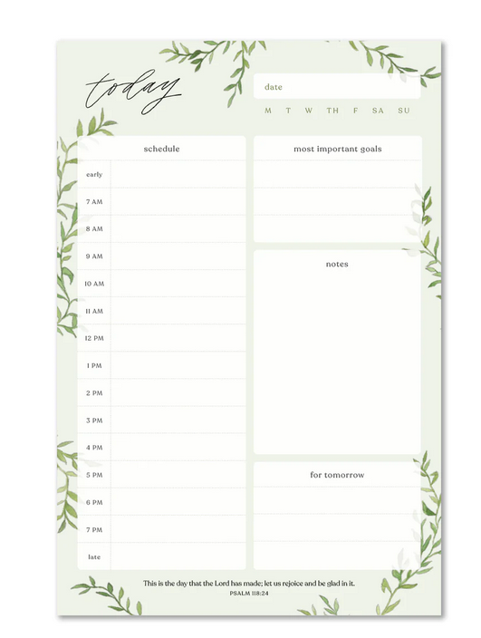 Daily Planner Notepad